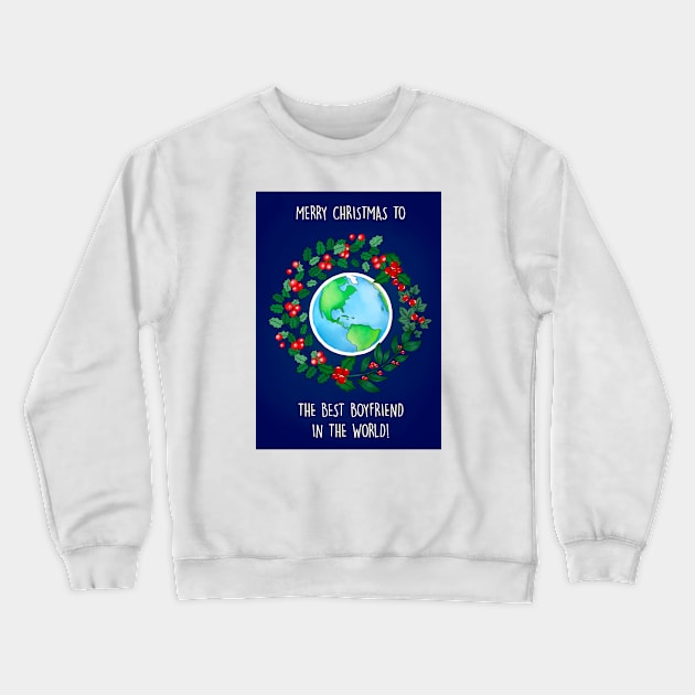 MERRY CHRISTMAS BEST BF Crewneck Sweatshirt by Poppy and Mabel